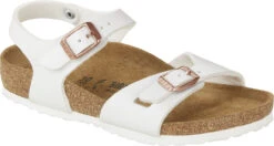 Birkenstock Children's Rio -Famous Shoe Store birkenstock childrens rio white birko flor 1024374 30247.1686255741