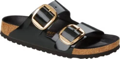 Birkenstock Women's Arizona Big Buckle -Famous Shoe Store birkenstock womens arizona big buckle high shine black natural leather patent 1021476 80056.1645836298