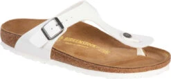 Birkenstock Women's Gizeh -Famous Shoe Store birkenstock womens gizeh white birko flor 745531 18589.1657894816