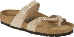Birkenstock Women's Mayari Soft Footbed -Famous Shoe Store birkenstock womens mayari soft footbed sandcastle nubuck 1022212 80758.1686306982