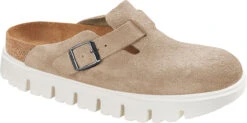 Birkenstock Women's Papillio Boston Chunky -Famous Shoe Store birkenstock womens papillio boston chunky warm sand suede leather 1026176 13808.1717791816