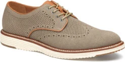 Johnston & Murphy Upton Knit Wingtip -Famous Shoe Store johnston and murphy mens upton knit wingtip taupe heathered knit 20 6908 99397.1713560611