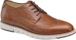 Johnston & Murphy Martell Wingtip -Famous Shoe Store johnston murphy mens martell wingtip tan full grain 27 1746 14667.1620271667