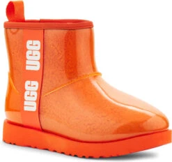 UGG Big Kids Classic Clear Mini II -Famous Shoe Store ugg childrens big kids classic clear mini 2 orange soda 1112386k ogs 12929.1656432983