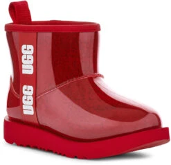 UGG Big Kids Classic Clear Mini II -Famous Shoe Store ugg childrens big kids classic clear mini 2 samba red 1112386k sbr 03215.1656432984