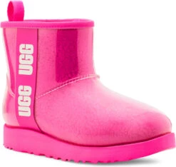 UGG Big Kids Classic Clear Mini II -Famous Shoe Store ugg childrens big kids classic clear mini 2 taffy pink 1112386k typn 06683.1656432984