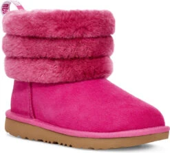 UGG Kids Fluff Mini Quilted -Famous Shoe Store ugg kids fluff mini quilted fuchsia 1103612k fus 96419.1603813196